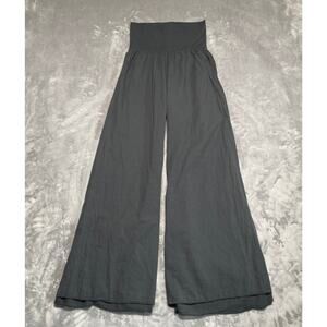 T Party Clothing Pants Womens Small Grey Lined Wide Leg Flowy Casual Lounge